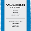 VULCAN Car Tie Down - E Track - Rolling Idler 3-Cleat - 120 Inch - 3,300 Pound Safe Working Load