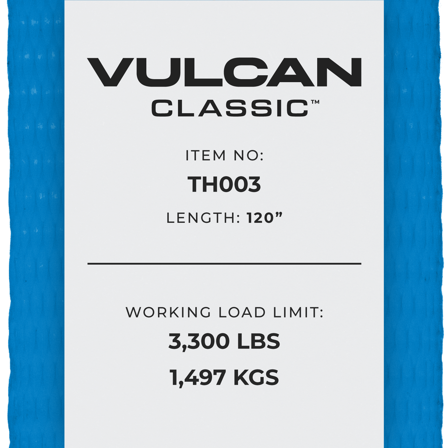 VULCAN Car Tie Down - E Track - Rolling Idler 3-Cleat - 120 Inch - 3,300 Pound Safe Working Load
