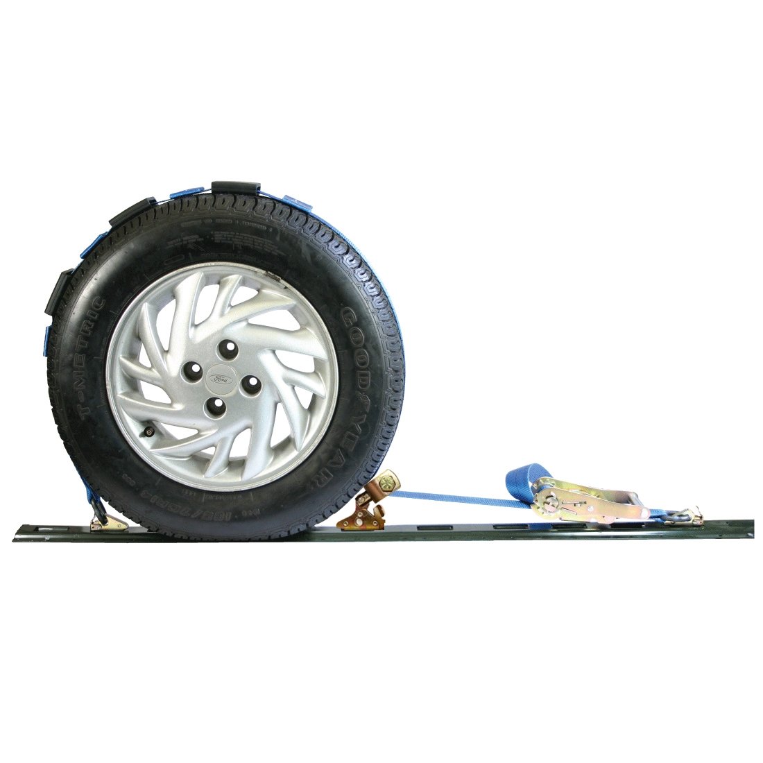 VULCAN Car Tie Downs - E Track Rolling Idler 3-Cleat - 120 Inch - 4 Pack - 3,300 Pound Safe Working Load