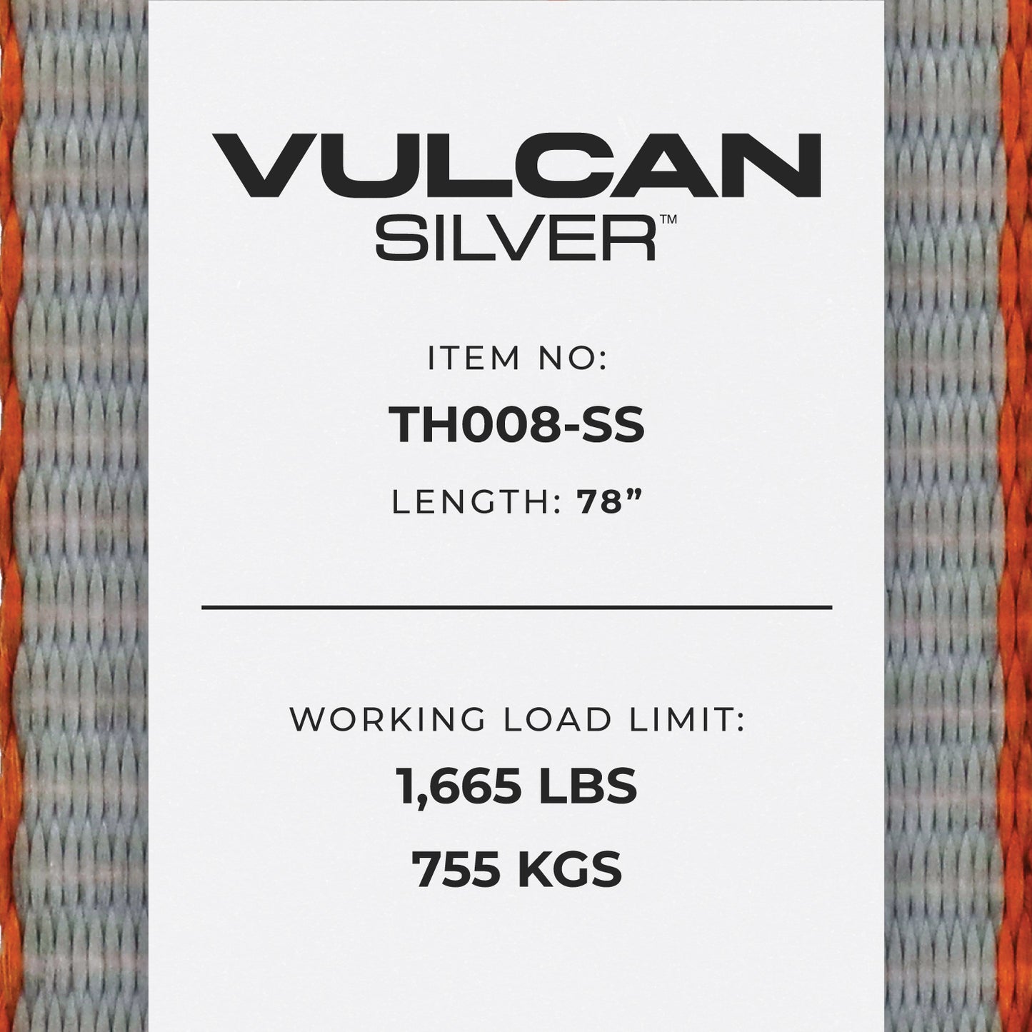 VULCAN Wheel Dolly Tire Strap with S Hooks - Basket Style - 78 Inch - 2 Pack - Silver Series - 1,665 Pound Safe Working Load