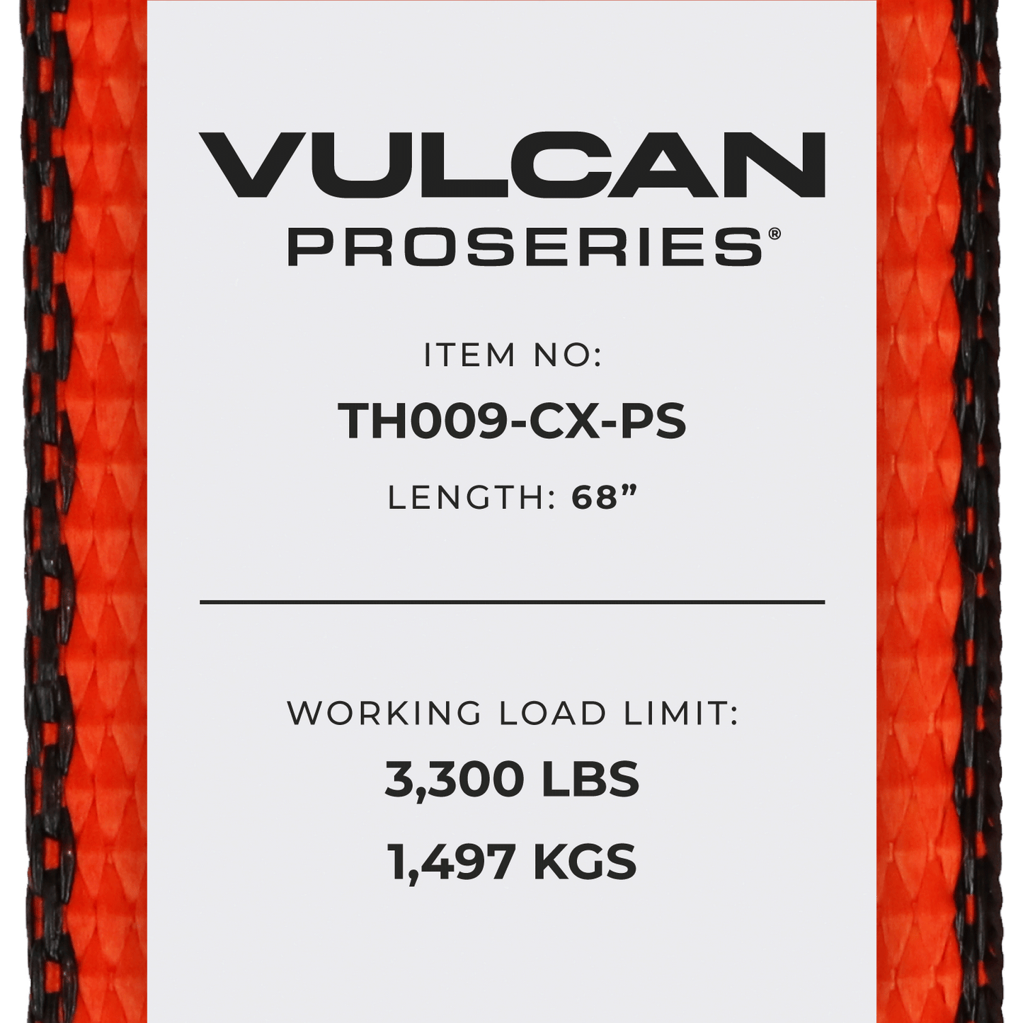 VULCAN Car Tie Down with Chain Anchors - Side Rail - 4 Pack - PROSeries - 3,300 Pound Safe Working Load