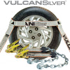 VULCAN Car Tie Down with Chain Anchors - Flat Bed Side Rail - 3,300 Pound Safe Working Load