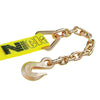 VULCAN Car Tie Down with Chain Anchors - Flat Bed Side Rail - 3,300 Pound Safe Working Load
