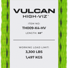VULCAN Car Tie Down with Snap Hooks - Flat Bed Side Rail - 3,300 Pound Safe Working Load