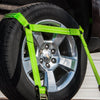 VULCAN Car Tie Down with Snap Hooks - Flat Bed Side Rail - 3,300 Pound Safe Working Load