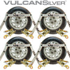 VULCAN Car Tie Down with Snap Hooks - Flat Bed Side Rail - 3,300 Pound Safe Working Load
