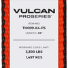 VULCAN Car Tie Down with Snap Hooks - Side Rail - 4 Pack - PROSeries - 3,300 Pound Safe Working Load