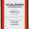 VULCAN Car Tie Down with Snap Hooks - Flat Bed Side Rail - 3,300 Pound Safe Working Load
