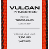 VULCAN Car Tie Down with Flat Hooks - Side Rail - 4 Pack - PROSeries - 3,300 Pound Safe Working Load