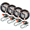 VULCAN Car Tie Down with Chain Anchors - Lasso Style - 2 Inch x 96 Inch - 3,300 Pound Safe Working Load
