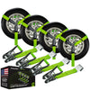 VULCAN Car Tie Down - Flat Hooks - Lasso Style - 2 Inch x 96 Inch - 3,300 Pound Safe Working Load