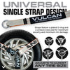 VULCAN Car Tie Down - Flat Hooks - Lasso Style - 2 Inch x 96 Inch - 3,300 Pound Safe Working Load