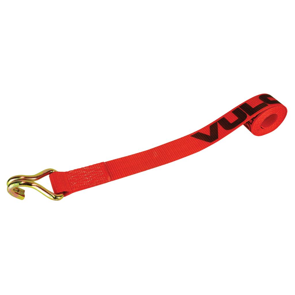 VULCAN Wheel Dolly Tire Harness - Double Wire J-Hook - 84 Inch - Red - 3,300 Pound Safe Working Load