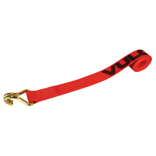 VULCAN Wheel Dolly Tire Harness - Double Wire J-Hook - 84 Inch - Red - 3,300 Pound Safe Working Load