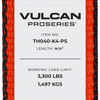 VULCAN Car Tie Down with Adjustable Loop and Chain Tail - Basket Style - 4 Pack - PROSeries - 3,300 Pound Safe Working Load