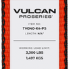 VULCAN Car Tie Down with Adjustable Loop - Chain Ratchet - 3,300 Pound Safe Working Load