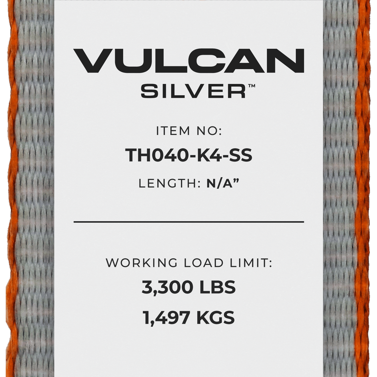 VULCAN Car Tie Down with Adjustable Loop - Chain Ratchet - 3,300 Pound Safe Working Load