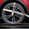 VULCAN Car Tie Down with Adjustable Loop - Chain Ratchet - 3,300 Pound Safe Working Load