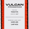 VULCAN Car Tie Down with Snap Hook - Adjustable Loop - 4 Pack - PROSeries - 3,300 Pound Safe Working Load