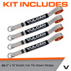 VULCAN Exotic Car Rim Tie Down Set