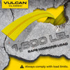 VULCAN Autohauler Car Tie Down with J Hooks - Sliding Idler 3-Cleat - 120 Inch - 10 Pack - Classic Yellow - 1,600 Pound Safe Working Load