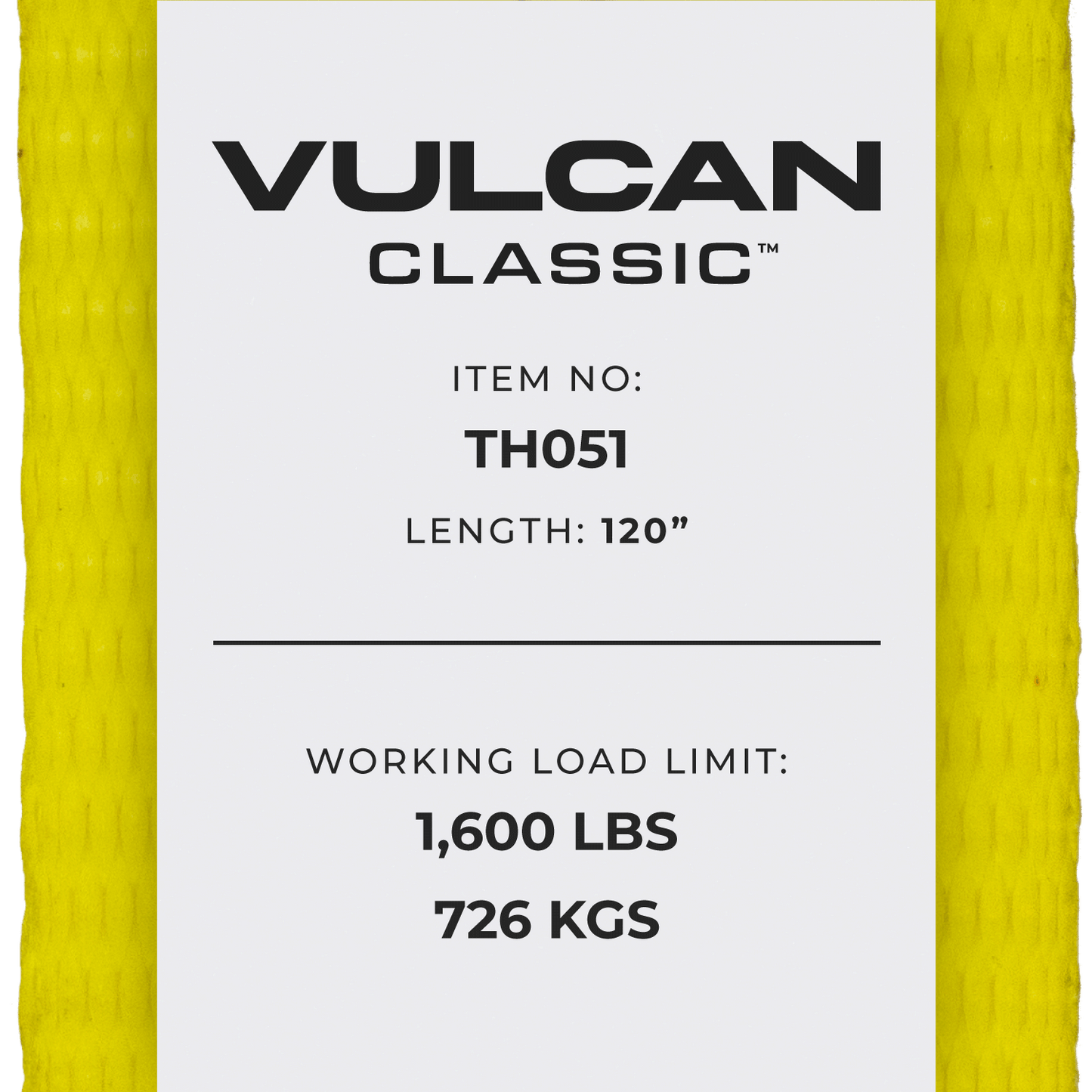 VULCAN Autohauler Car Tie Down with J Hooks - Sliding Idler 3-Cleat - 120 Inch - 4 Pack - Classic Yellow - 1,600 Pound Safe Working Load
