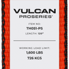 VULCAN Autohauler Car Tie Down with J Hooks - Sliding Idler 3-Cleat - 120 Inch - 1,600 Pound Safe Working Load