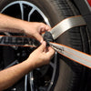 VULCAN 8-Point Roll Back Vehicle Tie Down Kit with Snap Hooks on Both Ends - Set of 4 - Silver Series