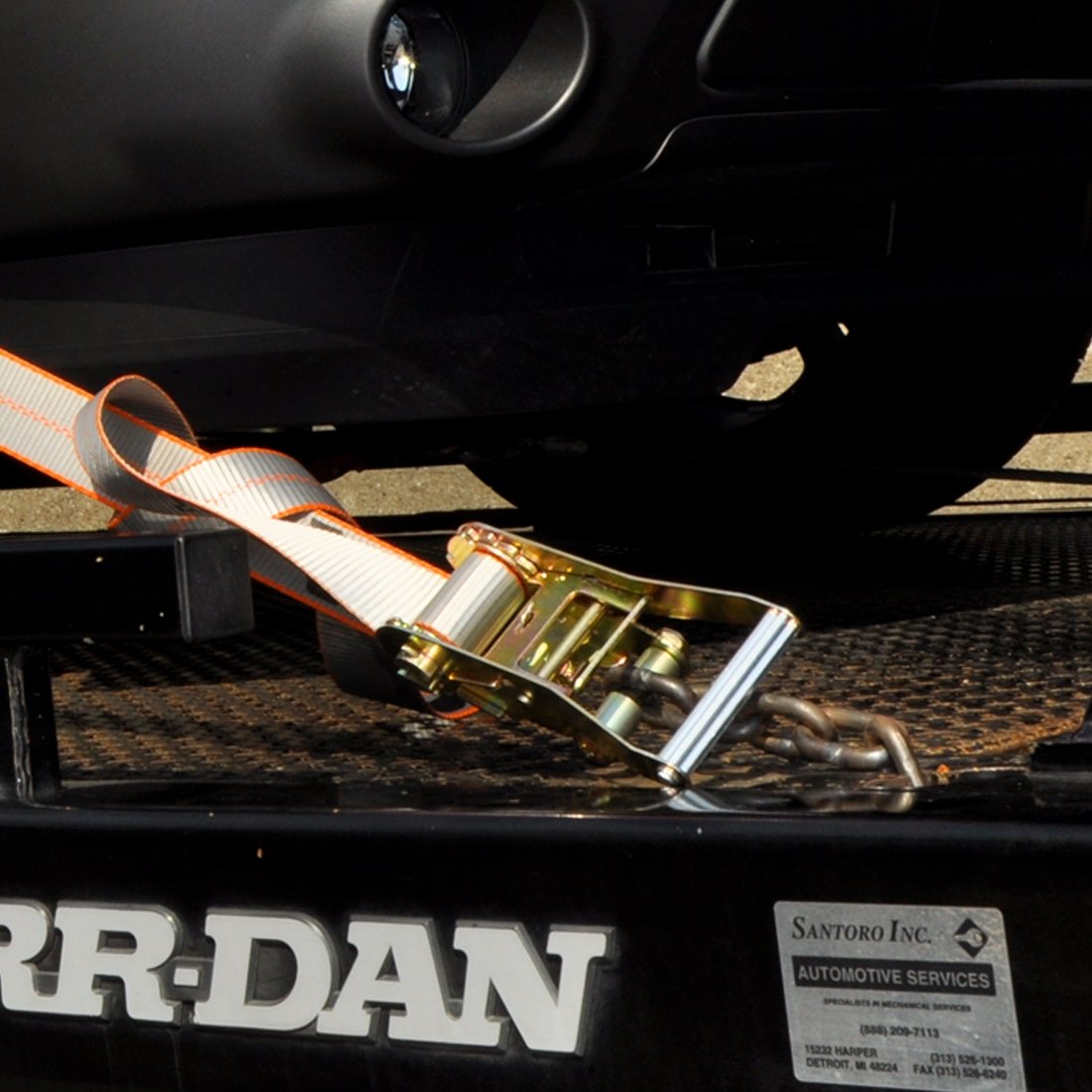 VULCAN 8-Point Vehicle Tie Down Kit with Chain Tails On Both Ends