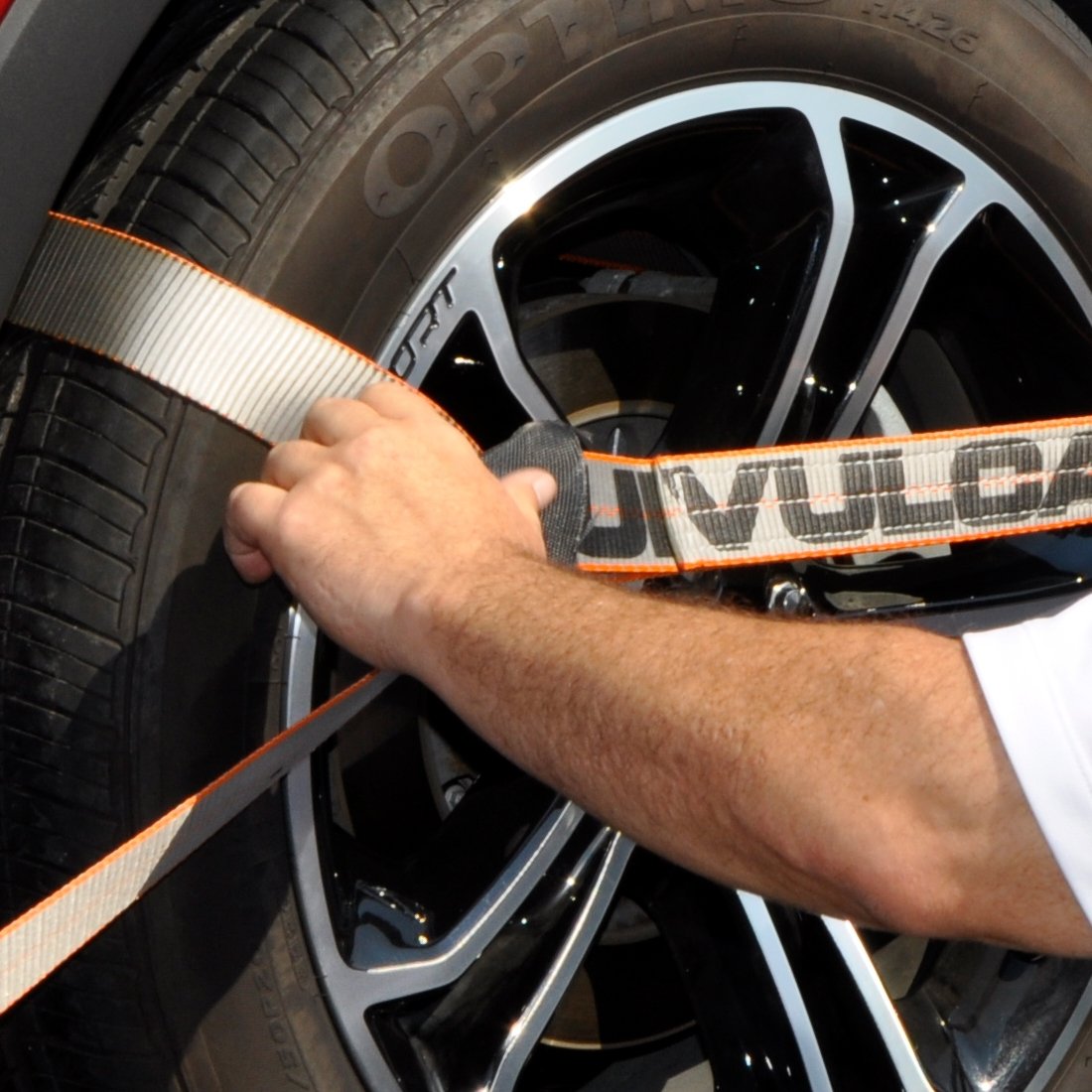 VULCAN 8-Point Vehicle Tie Down Kit with Chain Tails On Both Ends