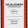 VULCAN 8-Point Roll Back Vehicle Tie Down Kit with Chain Tails on Both Ends - Set of 4 - Proseries