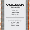VULCAN 8-Point Roll Back Vehicle Tie Down Kit with Chain Tails on Both Ends - Set of 4 - Silver Series