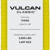 VULCAN 8-Point Roll Back Vehicle Tie Down Kit with Chain Tails on Both Ends - Set of 4 - Classic Yellow