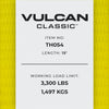 VULCAN 8-Point Roll Back Vehicle Tie Down Kit with Snap Hooks on Both Ends - Set of 4 - Classic Yellow