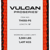 VULCAN 8-Point Roll Back Vehicle Tie Down Kit with Snap Hook on Strap Ends and Chain Tail on Ratchet Ends - Set of 4 - PROSeries