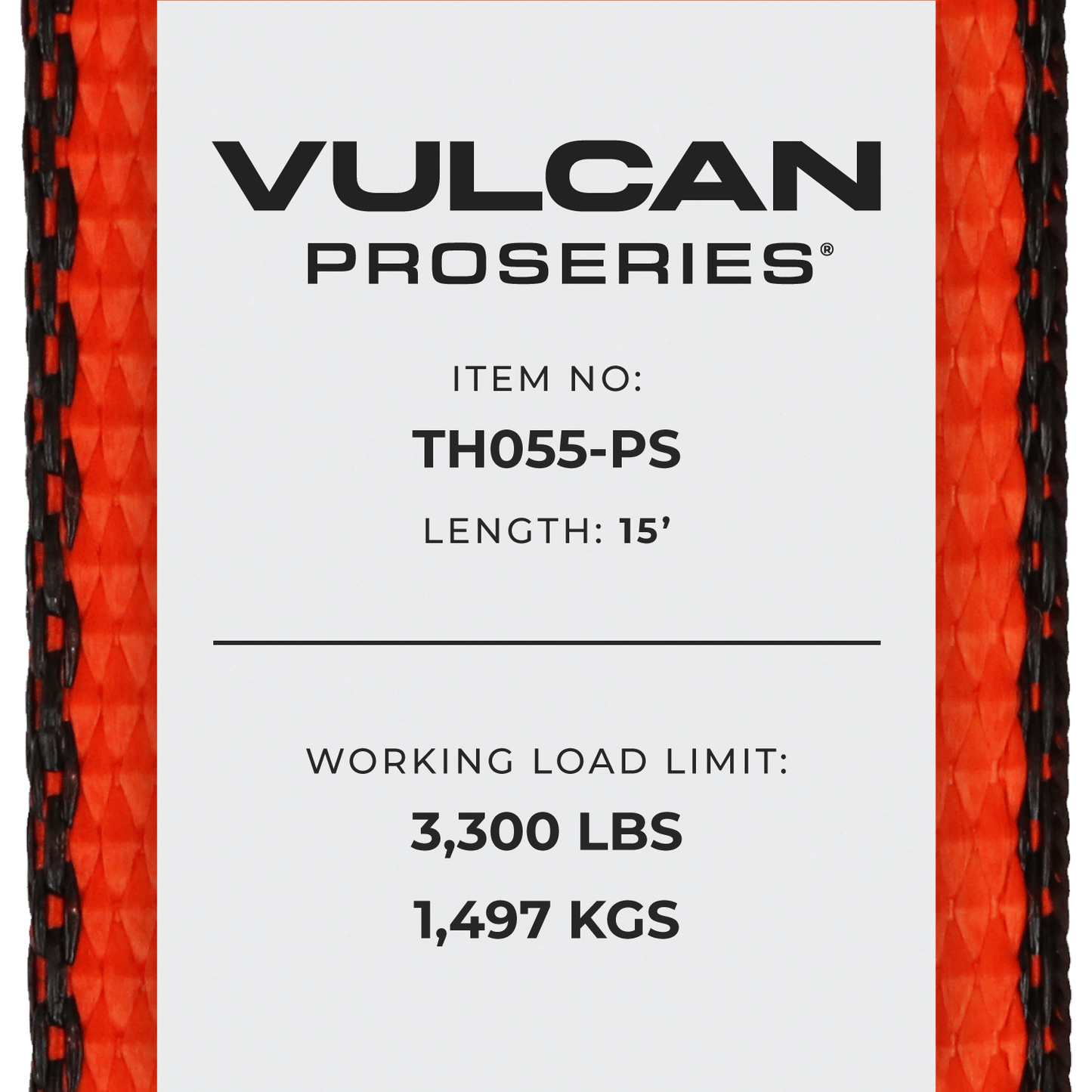 VULCAN 8-Point Roll Back Vehicle Tie Down Kit with Snap Hook on Strap Ends and Chain Tail on Ratchet Ends - Set of 4 - PROSeries