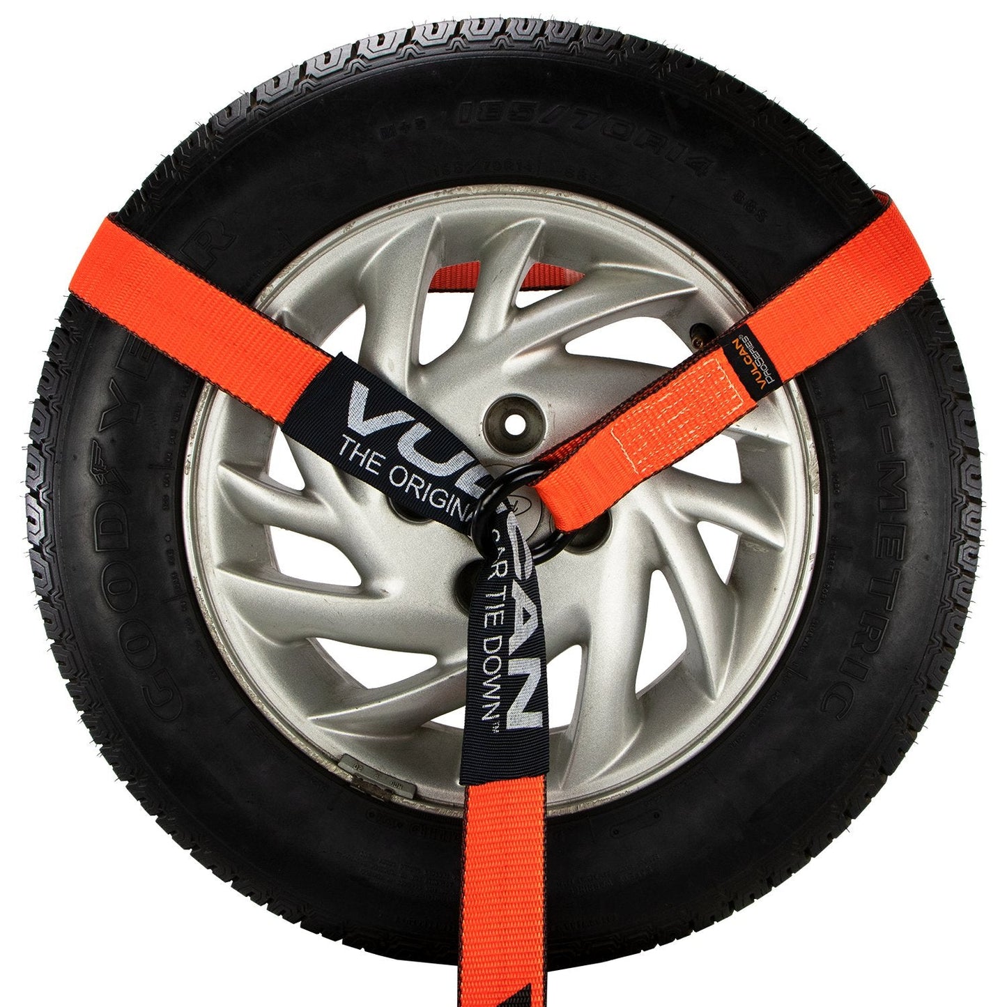 VULCAN Snap Hook Tie Down Kits with Heavy Duty Stake Pocket D Rings - Lasso Style