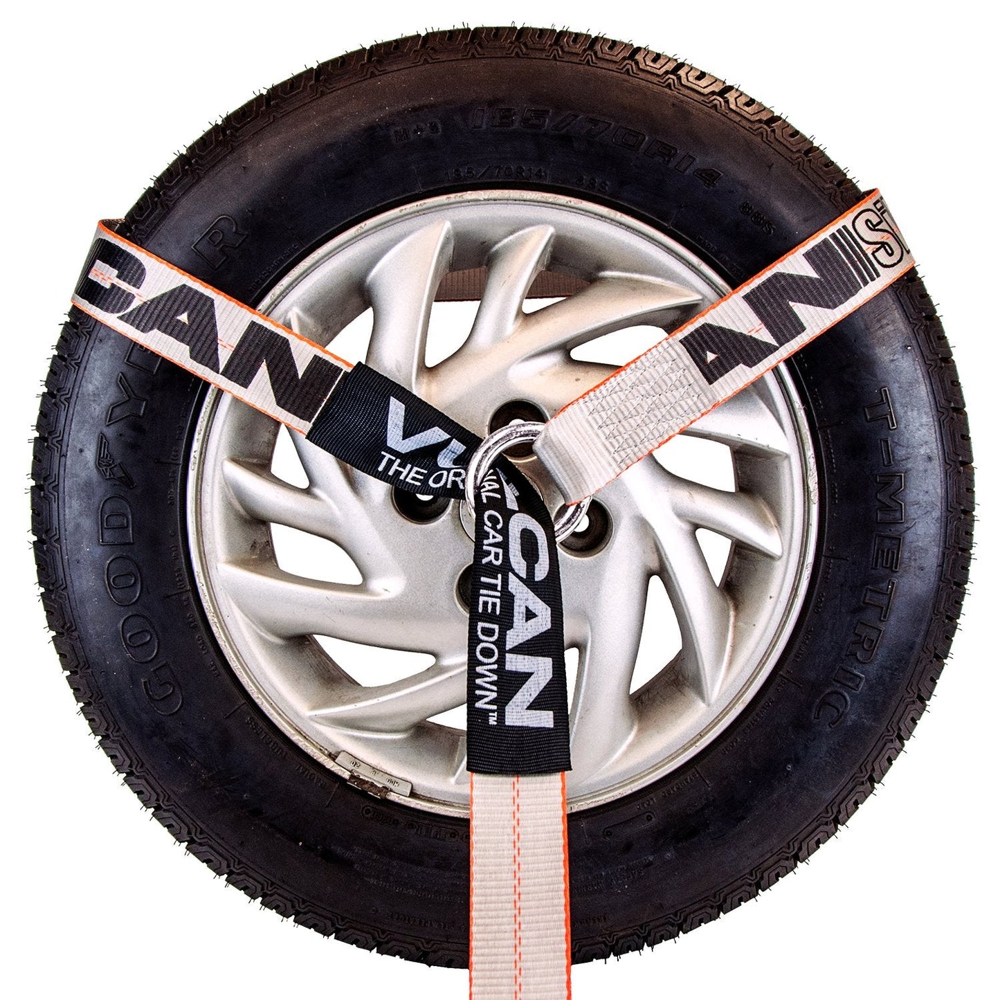 VULCAN Snap Hook Tie Down Kits with Heavy Duty Stake Pocket D Rings - Lasso Style