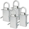 VULCAN Snap Hook Tie Down Kits with Heavy Duty Stake Pocket D Rings - Lasso Style