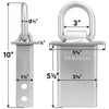 VULCAN Snap Hook Tie Down Kits with Heavy Duty Stake Pocket D Rings - Lasso Style