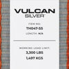 Scratch And Dent VULCAN Car Tie Downs - Snap Hook - Adjustable Loop - 4 Pack - Silver Series - 3,300 Pound Safe Working Load