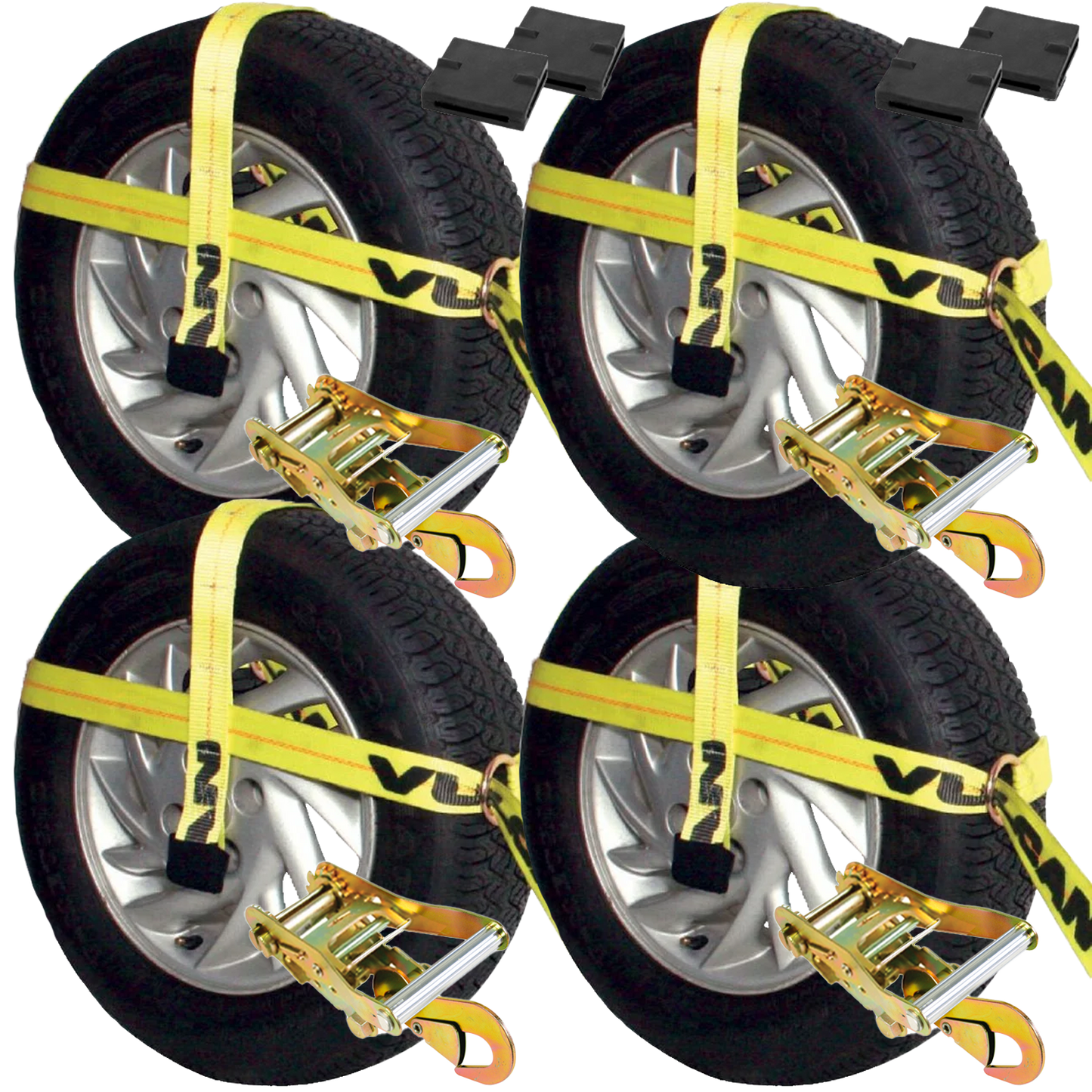 VULCAN Car Tie Down Kit - Adjustable Loop - Snap Hooks - Classic VULCAN Car Tie Down Kit - Adjustable Loop - Snap Hooks - Classic