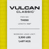 VULCAN Car Rim Tie Down System with Ratchets - 2 Inch x 144 Inch - 4 Pack - Classic Yellow - 3,300 Pound Safe Working Load