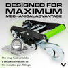 VULCAN Exotic Car Rim Tie Down Set with Flush Mount Pan Fittings - 2 Inch x 144 Inch - 4 Straps - High-Viz - 3,300 Pound Safe Working Load