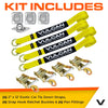 VULCAN Exotic Car Rim Tie Down Set