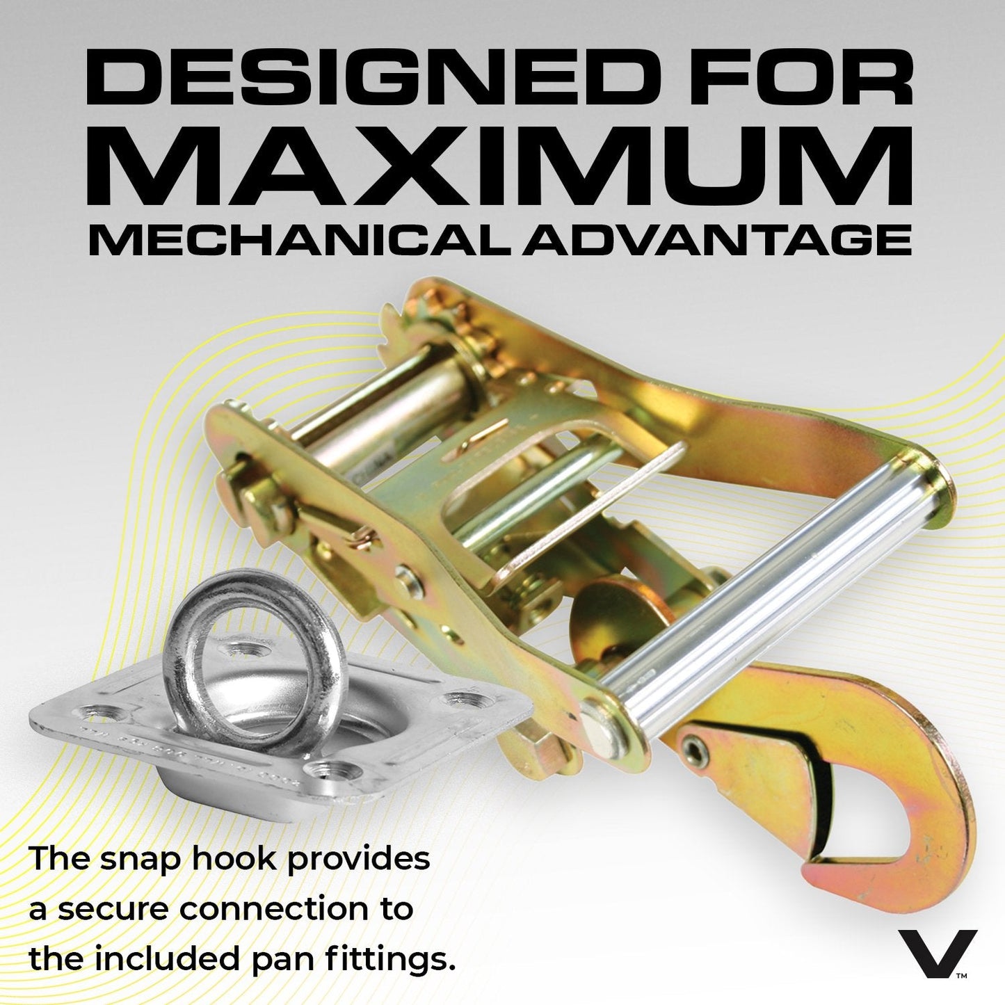 VULCAN Exotic Car Rim Tie Down Set
