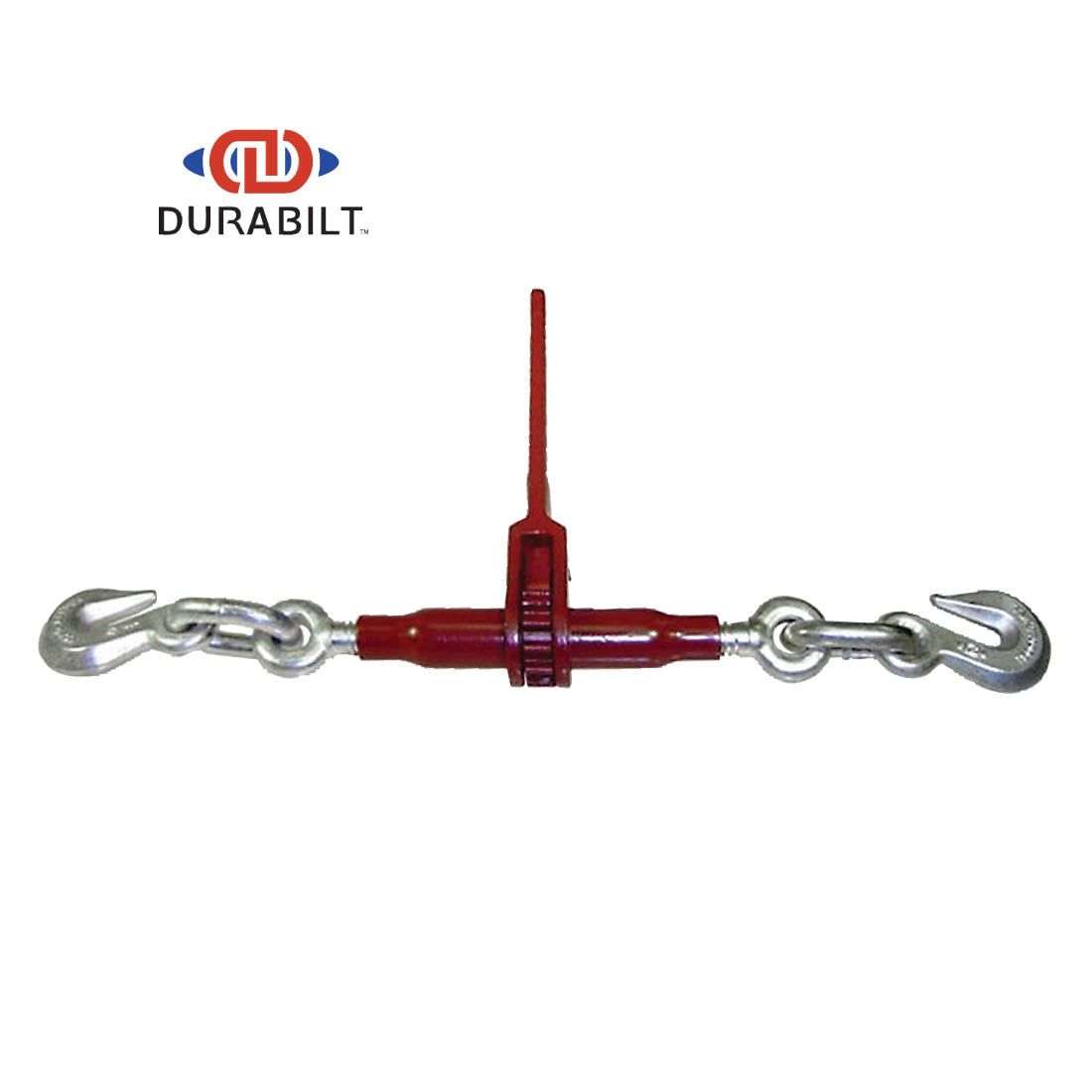 Durabilt Titan Ratchet Style Load Binder with 2 Grab Hooks - 15,000 Lbs. Safe Working Load (For 3/8'' Grade 120 or 1/2'' Grade 100 Chain)