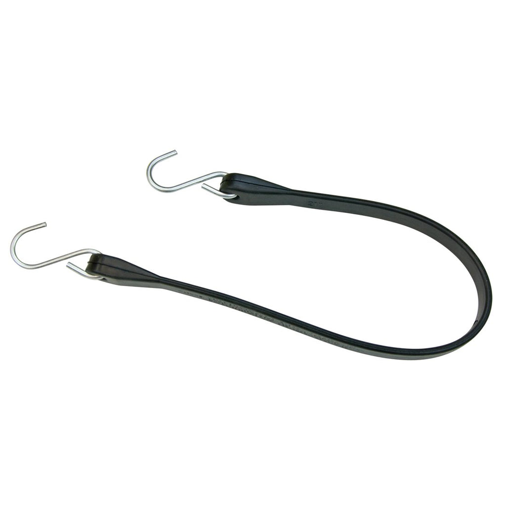 Tarp Straps with Crimped Hooks - 21 Inch