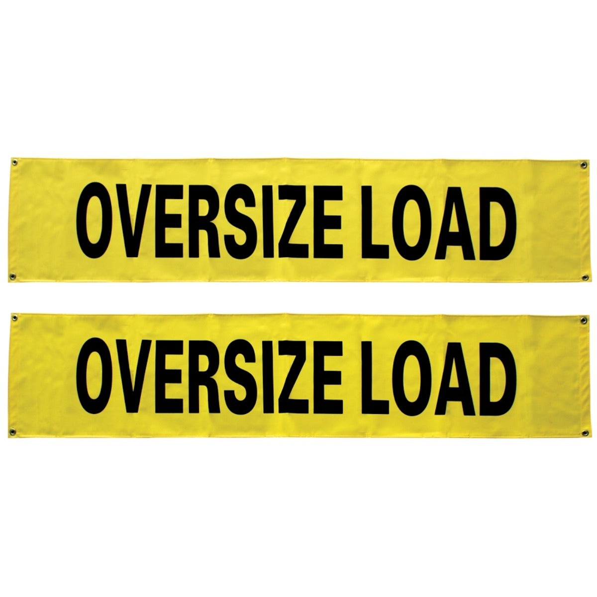 VULCAN Oversized Load Banner For Escort Vehicles - Solid - 2 Pack - 12 Inch x 60 Inch