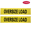 VULCAN Oversized Load Banner For Escort Vehicles - Solid - 2 Pack - 12 Inch x 60 Inch